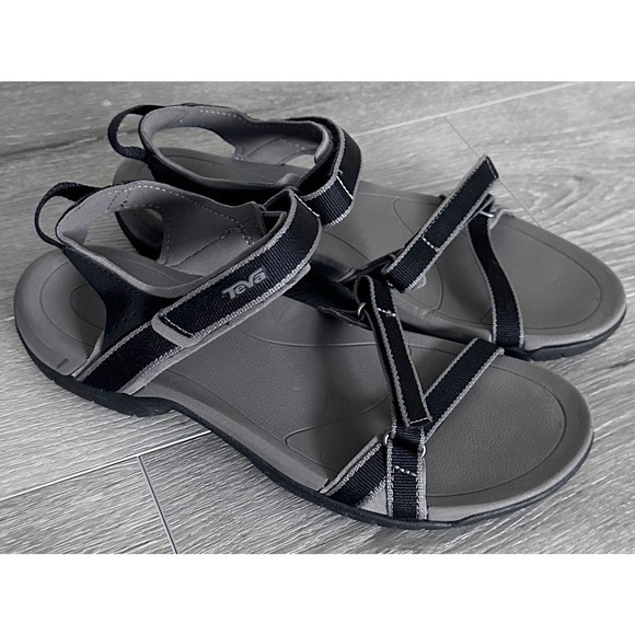 Teva Women's Black Verra Sport Slide Sandals Rubber Sole Open Toe Size 9 - Picture 2 of 7